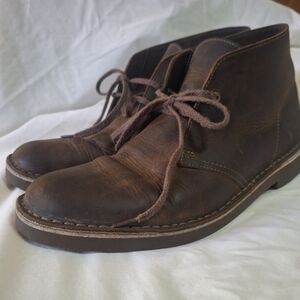Clarks Brown Leather Chukka Boots